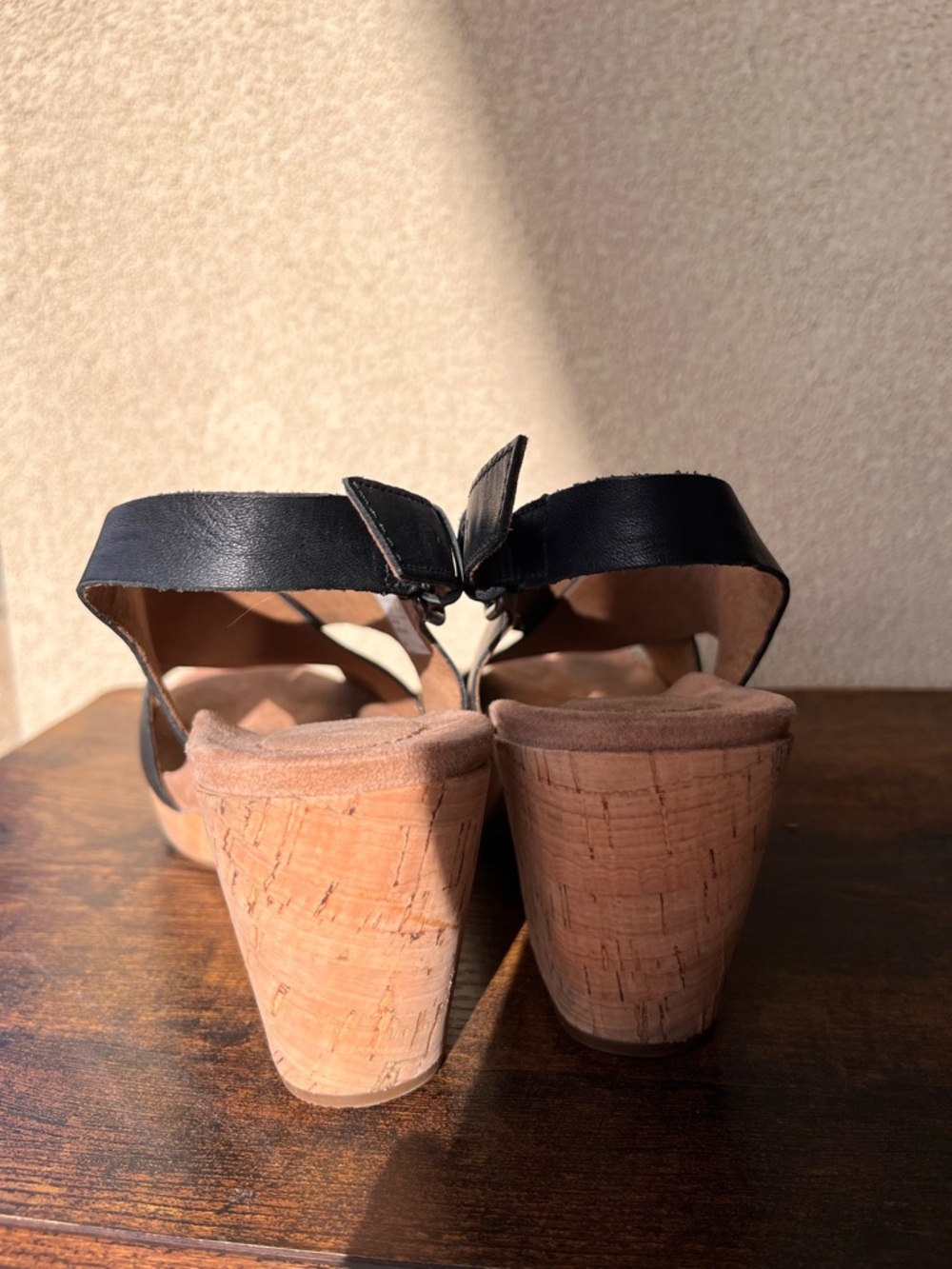Cobb Hill by New Balance Black Leather Crisscross Slingback Sandals - Picture 13 of 13